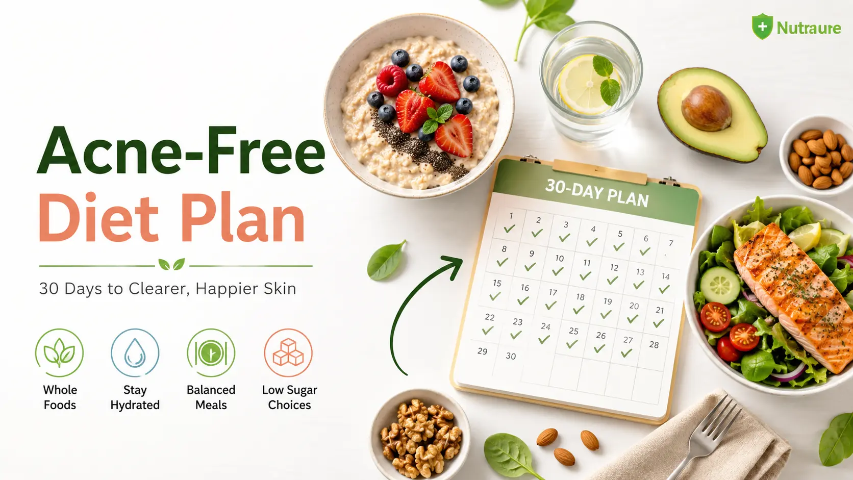 Acne Free Diet Plan 30 Days to Clearer, Happier Skin