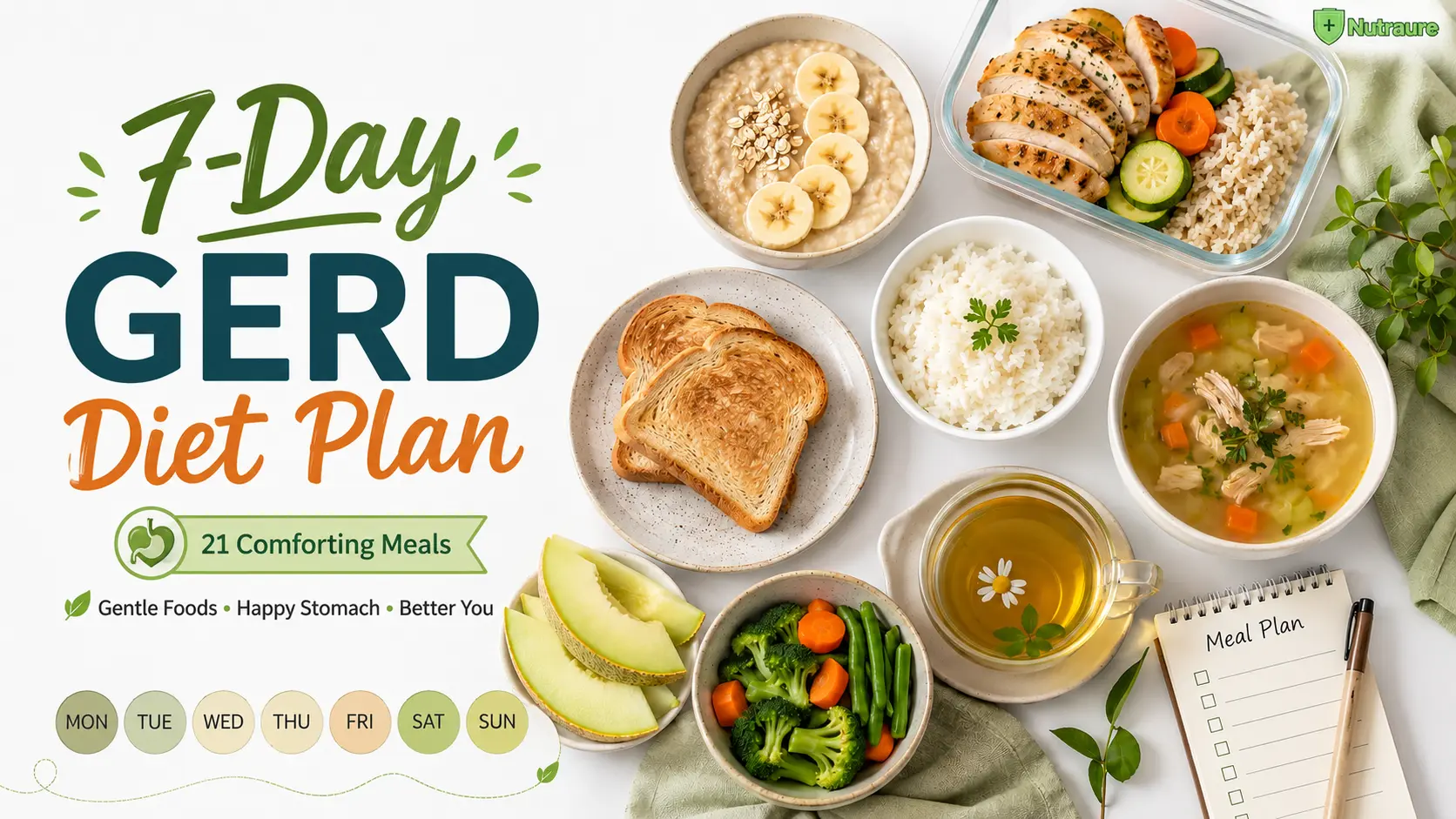 7-Day GERD Diet Plan 21 Comforting Meals You’ll Love