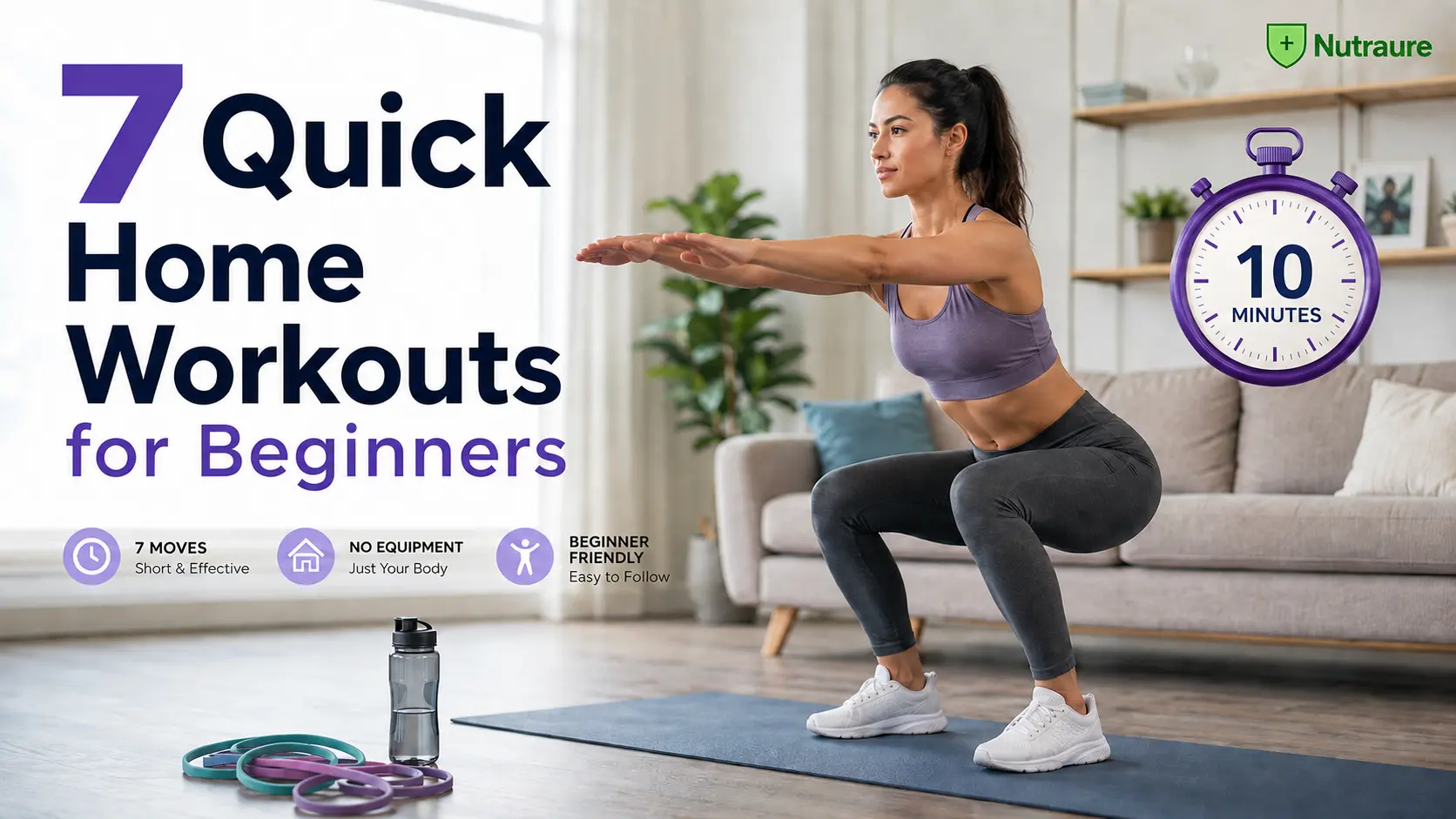 7 Quick Home Workouts for Beginners to Get Fit Fast